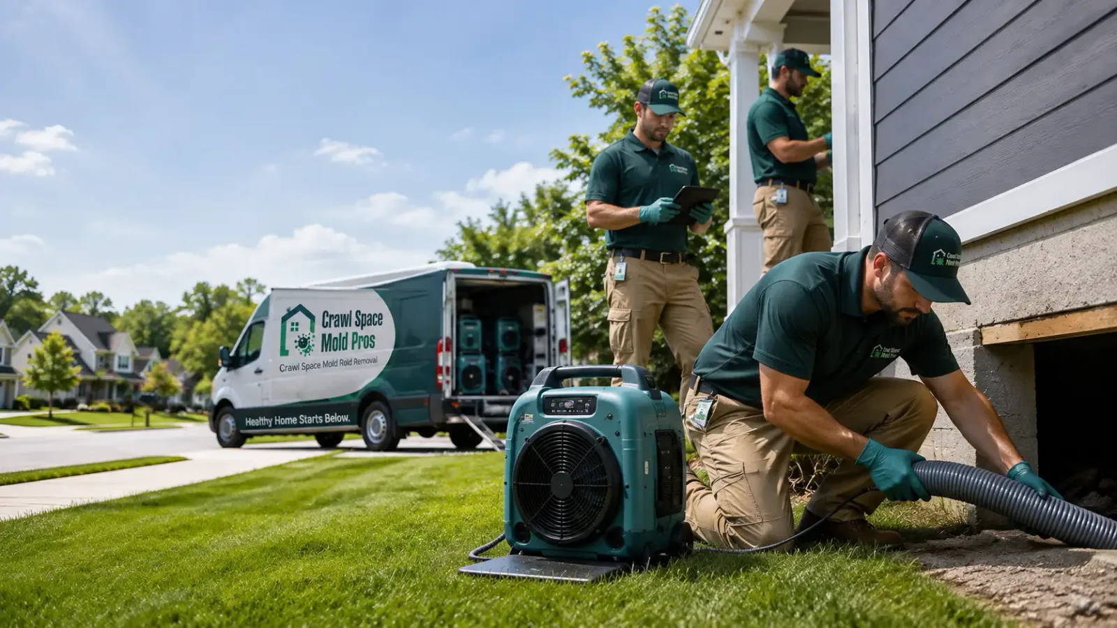 Crawl Space Mold Removal in Kewaskum, WI